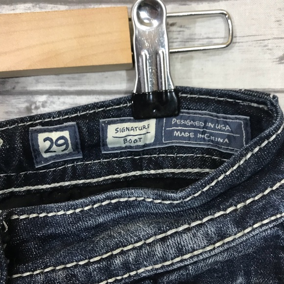 Miss Me Jeans Signature Boot Cut Fleur de Lis 29 - Picture 8 of 8